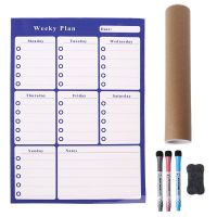 A3 Weekly Planner Soft Magnetic Whiteboard Fridge Magnets Drawing Message Board Q1JC