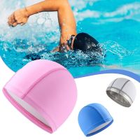 Summer Swim Pool Cap Protect Ears Long Hair Professional Swimming Cap Adults Swimming Hat Swim Bathing Hats Waterproof Unisex Swim Caps