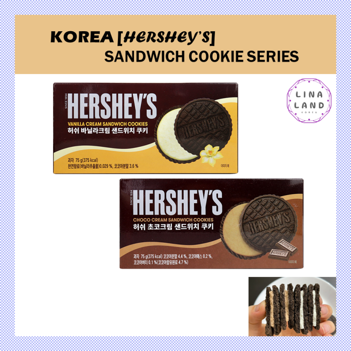 KOREA [Hershey's] 2 Type of Hershey Sandwich Cookies (Choco Cream Sand