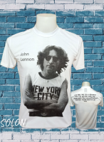 เสื้อวง JOHN LENNON วงร็อค ไม่มีตะเข็บข้าง คอฟิต ป้ายUS เสื้อวินเทจ เสื้อทัวร์ วงดนร็อคต่างประเทศ