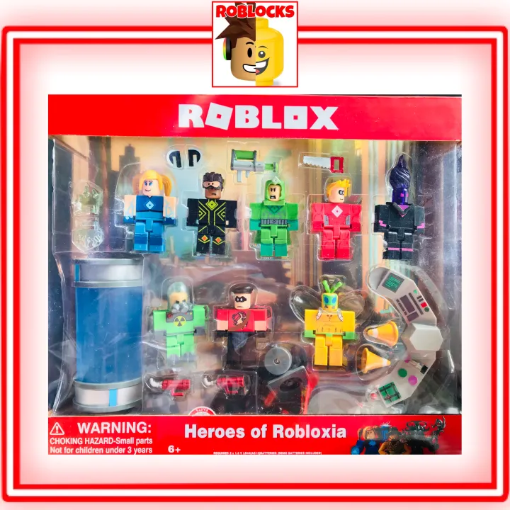 ROBLOX TOYS HEROES OF ROBLOXIA With 8 Figures and Box Included Brand ...