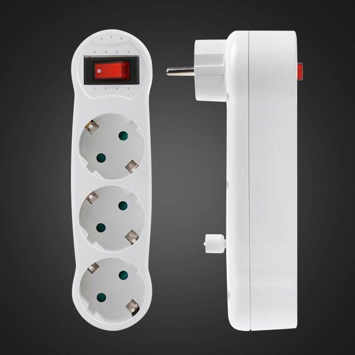 dual-usb-ports-1-to-3-way-eu-standard-power-adapter-socket-strip-porous-terminal-board-16a-conversion-plug-dropshipping-m