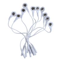 hot【DT】 5/10pcs Lead Wire Adapters Tieline Short Cables Electrode Wires 2mm 3.5mm Plug for Massager Machine Use