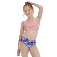 Child Kids Baby Girls Swimsuit Bikini Swimwear High Waist Bikini Set Sport Tops Bathing Suit Summer Children Beach Wear Biquinis