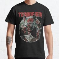 Terrifier Movie Horror Art The Clown T Shirts MenS T-Shirt Cotton Short Sleeve Male Tshirt Oversized Round Neck New T Shirts S-4XL-5XL-6XL