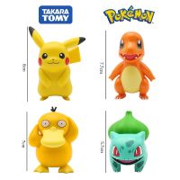 【LZ】∏  2023 Set Pokemon Anime Figura Brinquedos Pikachu PVC Bolo Decoração Do Carro Ornamentos Action Figure Brinquedos Modelo Crianças Presentes de Aniversário