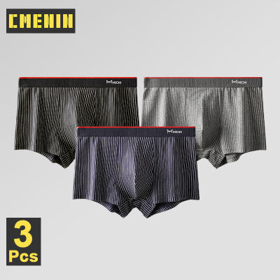 CMENIN MiiOW 3Pcs ใหม่ผ้าฝ้ายชุดชั้นในชายนักมวยกางเกงชั้นในชายต่ำเอว Cuecas เซ็กซี่ชายกางเกงนักมวยกางเกงขาสั้นสั้น M1860