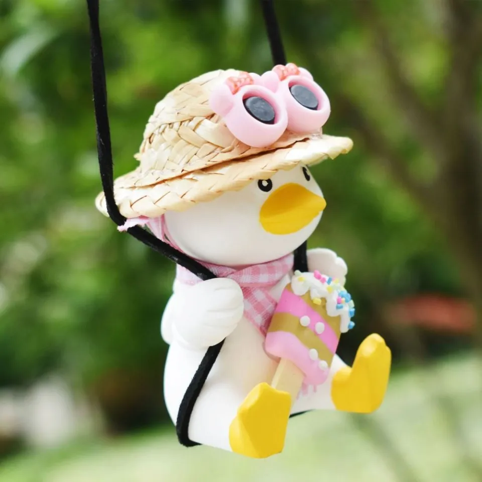 WANNI Accessories Creative Gift Cartoon Key Chains Cool Duck Car Hanging  Decoration Bag Charm Decoration Auto Decorative Supplies Car Pendant Car  Duck Pendant Swing Duck Pendant Car Rear View Mirror Hanging