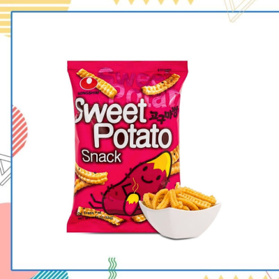 ขนมอบกรอบรสมันหวาน NongShim Sweet Potato Snack 농심 고구마깡ห่อ 55 กรัม หอม กรอบ มัน หวาน อร่อย