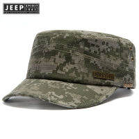 JEEP SPIRIT 1941 ESTD 2021 ใหม่หมวกผู้ชายหมวกแบนสบายๆ camouflage สีกลางแจ้งหมวกกันแดดผู้ชาย82915