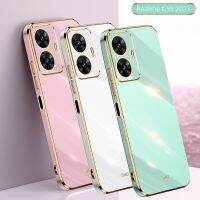 เคสสุดหรูสำหรับ Realme C55อิเล็คโทรเพลทชุบทองซิลิโคนนิ่ม OPPO Realme GT NEO 5 10 Pro Plus 9i C33ฝาครอบ C35 C31 V20