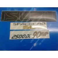 สติ๊กเกอร์ดั้งเดิมของรถ ติดท้าย ISUZU SPACECAB SL 2500Di 90HP ติดรถ แต่งรถ อีซูซุ sticker สวย งานดี หายาก ติดท้ายรถ