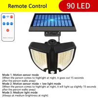 90 LED Solar Light Waterproof Motion Sensor LED Spotlights For Garden Path Street Outdoor Led Solar Lamp