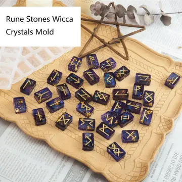 White Resin Rune Stones - The Moonlight Shop