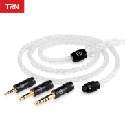 Trn T3 Pro 8 Lõi Cáp bạc nguyên chất 2.5 3.5Mm 4.4Mm Cắm Nâng Cấp Tai nghe