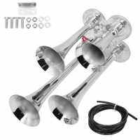 Train Air Horn 4 Trumpet Air Horn 135DB for Pickup for SUV for RV