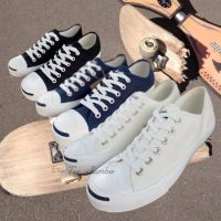 รองเท้าConverse Jack Purcell Classic สีขาวครีม หัวแจ็คปักลิ้น 3 สี รองเท้าแฟชั่น รองเท้าลำลอง รองเท้าใส่เที่ยว รองเท้าใส่เรียน V87B010