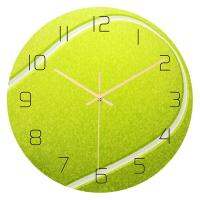 Tennis Ball Design Clock Wall Clock Mute Movement Decorative Wall Decor Silent Clock For Home Living Room Decor Wall Clocj