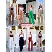 ❤️❤️สีใหม่ กรี๊ดดดดดดRosaline bowty hig-waist pant❤️❤️   กางเกงขายาวทรงกระบอกรุ่นใหม่สวย ปั๊วะปังที่สุดในดวงใจมากๆค่ะแม่