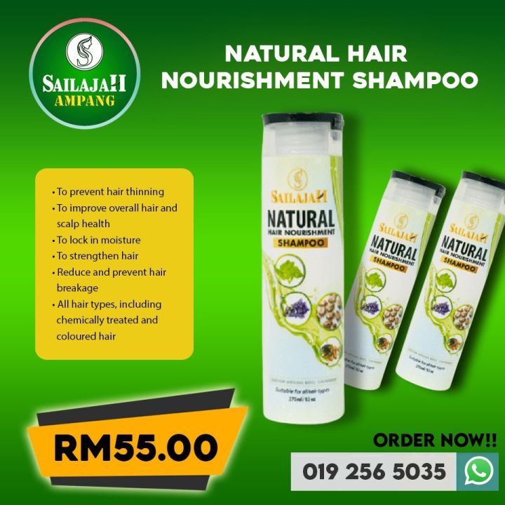 Promo ! Sailajah Hair Nourishment Shampoo 275ml / Hair Treatment Serum ...