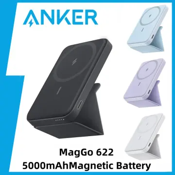 Anker 633 Magnetic Battery (MagGo) 10000mAh 2-in-1 Foldable Wireless  Portable Charger with 20W USB-C Port for iPhone 13/12,White 