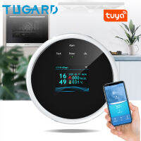 TUGARD GS21 Wifi Tuya ก๊าซเซ็นเซอร์ระบบเตือนภัยสำหรับบ้านและห้องครัว Smartlife ควันบ้านอุณหภูมิเครื่องตรวจจับก๊าซธรรมชาติ