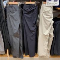 ☇♧❇UNIQLO กางเกงผู้ชายห้องลองเสื้อผ้ายืดกางเกงแบบใส่สบายกันแดด,กางเกงแห้งเร็วดูดซับความชื้น462071กางเกงลำลองตรงบางและเบา