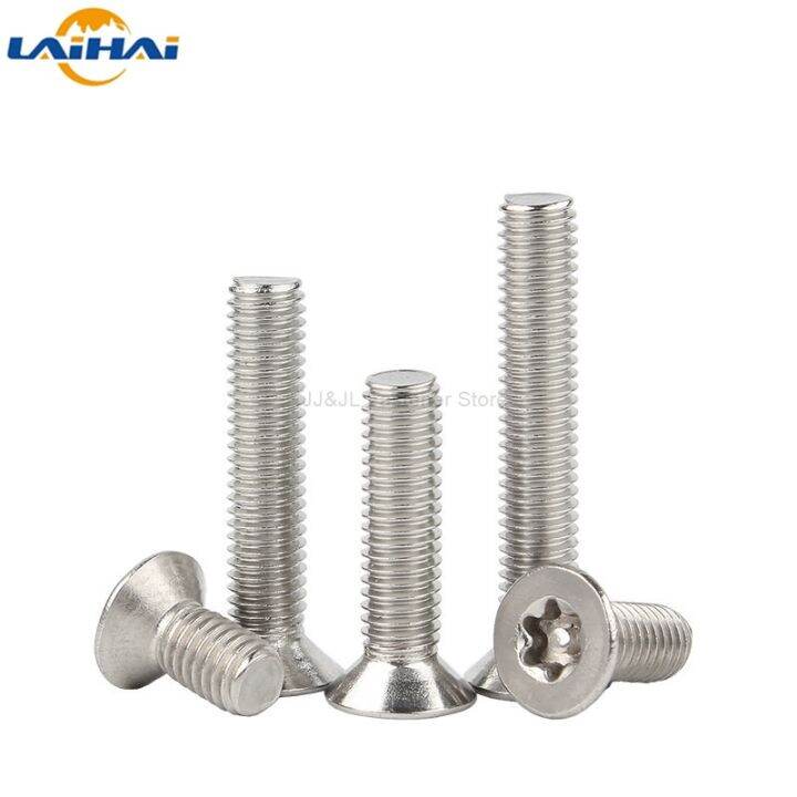 10/50x M2.5M3M4M5M6 304 stainless steel Six Lobe Torx Flat Countersunk ...