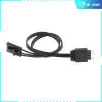 Shiwaki แบล็กไลท์สายอะแดปเตอร์พัดลม4หมุด RGB ไปยัง ARGB 5V 3 Pin