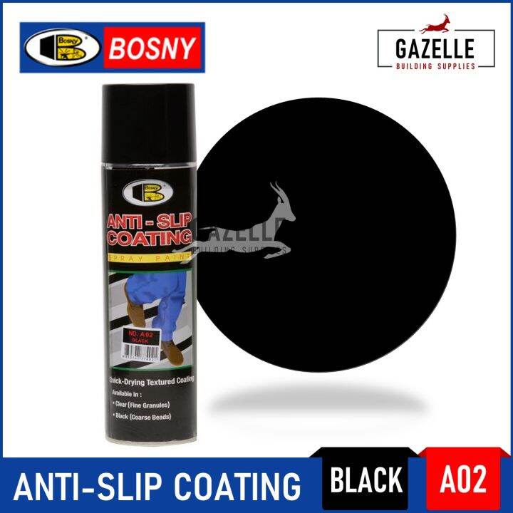 Bosny Anti Slip Coating Spray Paint Truck Bed Spray Paint B122 Black