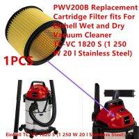 ไส้กรองเครื่องดูดฝุ่นทดแทน PWV200B 1ชิ้นเหมาะสำหรับ Einhell เปียกและเครื่องดูดฝุ่นแบบแห้ง TC-VC 1820 S (1 250 W 20 L สแตนเลส)