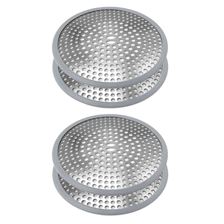 Shower Drain Hair Trap, Durable Stainless Steel and Silicone Hair Catcher  Shower Drain Cover - Is Easy