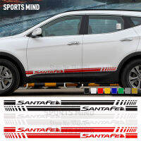 1 Pair Vinyl Door Side Stripe Car-Styling For Hyundai Santa Fe Exterior Accessories Santafe DM Automobiles Car Stickers Decals