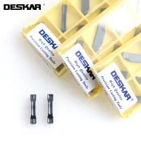 10PCS DESKAR TDC200 TDC3 TDC4 TDT2 TDT3 TDT4 LF6018 เครื่องกลึง CNC เครื่องตัดเซาะร่องคาร์ไบด์แทรกใบมีดตัดสําหรับสแตนเลส