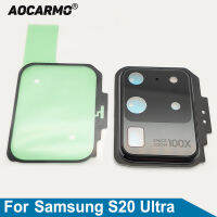 Aocarmo มุมกว้างด้านหลังกลับเลนส์กล้องที่มีกรอบกาวสติ๊กเกอร์อะไหล่สำหรับ Samsung Galaxy S20อัลตร้า S20u