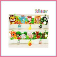 หนังสือผ้าเด็ก หนังสือผ้าติดขอบเตียงเด็ก Jollybaby Alphabet Zoo [G16T]