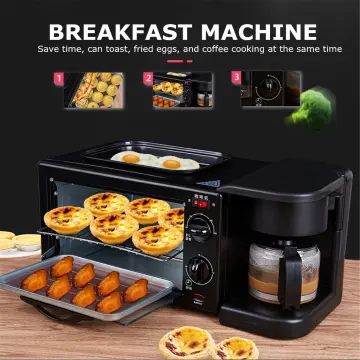 3-in-1 Breakfast Maker - Pink in 2023  Breakfast maker, Breakfast sandwich  maker, Breakfast machine