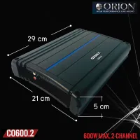 [ลดพิเศษของแท้100%]พาวเวอร์แอมป์รถยนต์ Orion รุ่น Cobalt CO600.2 แอมป์Class AB 2 CH. ขับซับตู้กำลังขับสูงสุด 600วัตต์