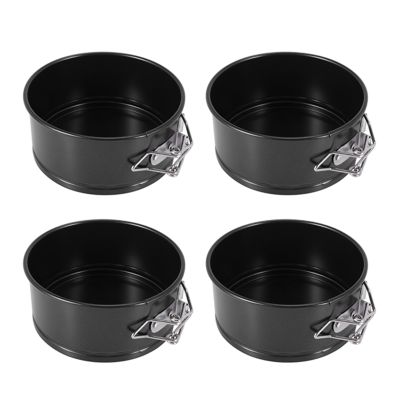 4-Inch Mini Springform Pan Set - 4 Piece Small Nonstick Cheesecake Pan For Mini Cheesecakes, Pizzas and Quiches