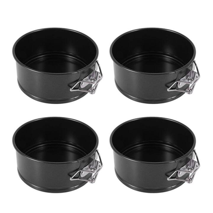 4Inch Mini Springform Pan Set 4 Piece Small Nonstick Cheesecake Pan
