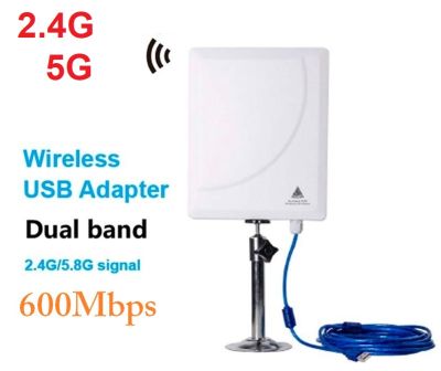 600Mbps High Power Wifi Antenna WiFi USB Adapter Melon Realtek RTL8811AU Wireless USB Adapter Support 802.11b/g/n/a.