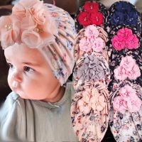 【hot sale】❈ C05 Baby Headband For Infant Girl Cotton Soft Headwrap Hat Newborn Baby Flower Bow Hairband Infant Turban Elastic Caps