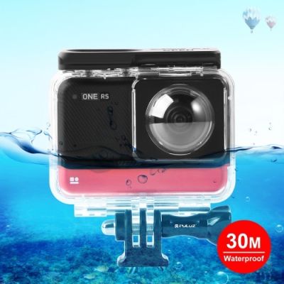 PULUZ Insta360 ONE RS 4K / 360 Edition Underwater Depth Diving Case Waterproof Camera Housing เคสดำน้ำ