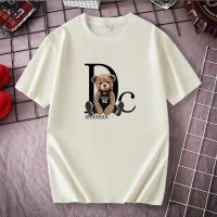 Summer New Cute Bear Print Mens T-Shirt Luxury Cotton T ShirtFree Shipping Streetwear Vintage Top Oversized Tees XS-4XL-5XL-6XL