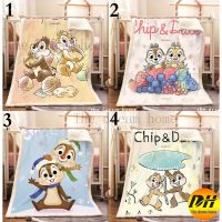 2023 in stock Chip n Dale selimut kartun throw blanket double layers warm flannel cashmere ，Contact the seller to customize the pattern for free