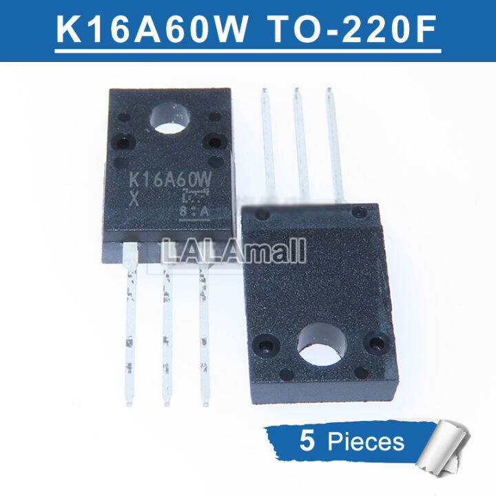 5ชิ้น-k16a60w-ถึง-220-16a-to-220f-tk16a60w-600v-ทรานซิสเตอร์ใหม่แบบดั้งเดิม-mosfet