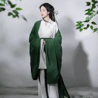 ชุด2XL Hanfu ขนาดใหญ่ชุดฮั่นฝูของผู้หญิงจีนดั้งเดิมผู้หญิงชุดฮั่นฝูเครื่องแต่งกายคอสเพลย์ฤดูร้อนสีเขียวดำสีขาวสำหรับผู้หญิง