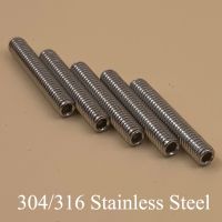 M4 x 3/6/8/10/12/16Mm M4x3/6/8/10/12/16Mm 316 Stainless Steel DIN916 Hex Soket Hexagonal Allen Kepala Grub Baut Piala Titik Set sekrup