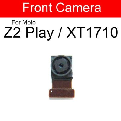 Motorola Moto Z2 Play กล้องหลังสำหรับหลักด้านหน้า Xt1710ชิ้นส่วนซ่อมแซมอะไหล่โมดูลกล้องหลังขนาดใหญ่ที่หันหน้าไปทางเล็ก