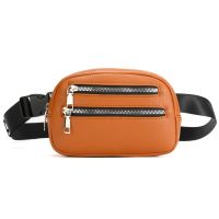 Womens Chest Bag 2023 New Double Zipper Waistpack Street Crossbody Bag Mens Trendy Womens Crossbody Bag For Girl